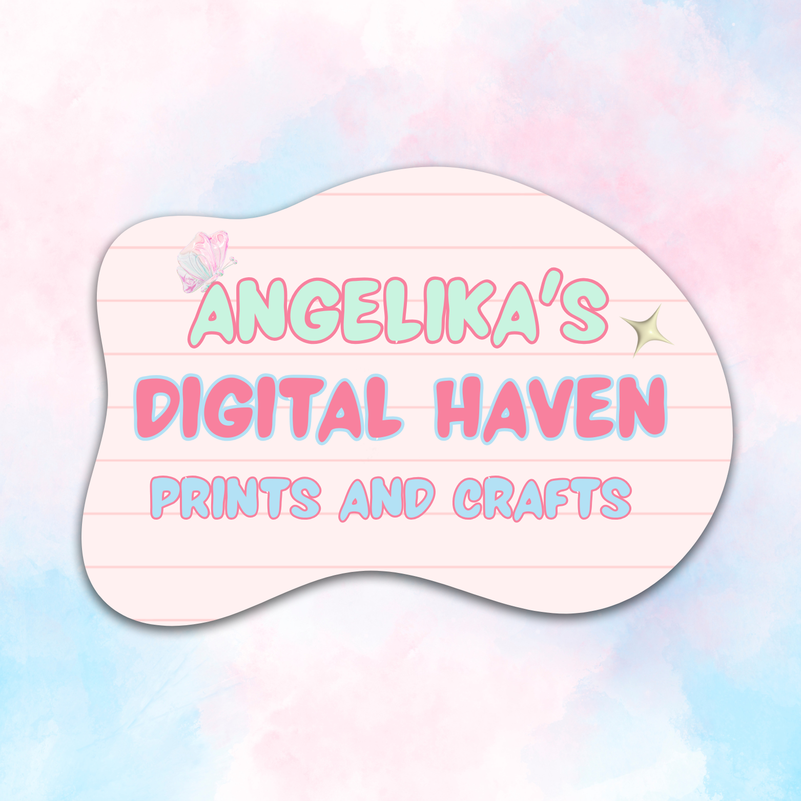 Angelika's Digital Haven—Prints and Crafts Logo